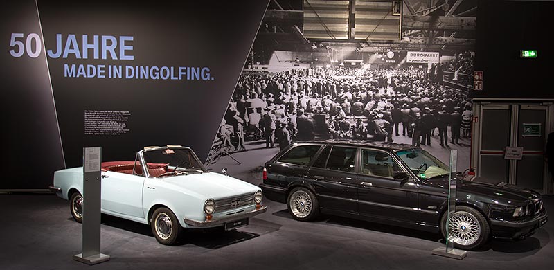 Glas 1204 Cabrio, ausgestellt auf der Techno Classica 2017 im Rahmen von '50 Jahre BMW Werk Dingolfing'