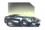 BMW 8er Coupé - Designskizze