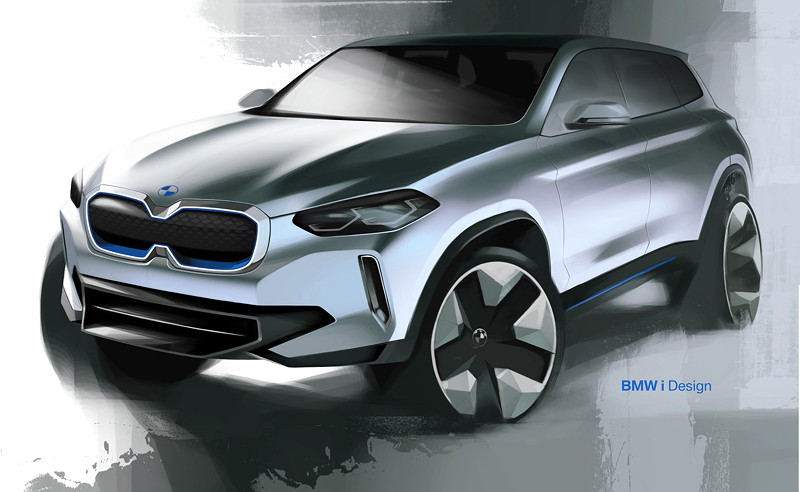 BMW Concept iX3, Designskizze