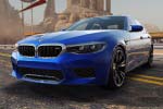Die neue BMW M5 Limousine in 'Need for Speed No Limits'. In-Game.