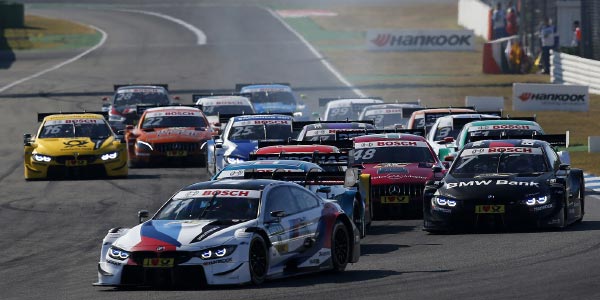 Hockenheim, 14. Oktober 2018. DTM Rennen 11. Vorne: Marco Wittmann ging von der Pole Position ins letzte DTM-Rennen der Saison.