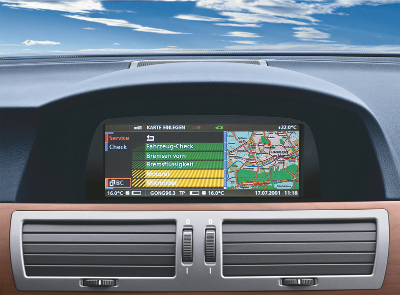 BMW 7er der vierten Generation E65/E66: BMW Control Display.