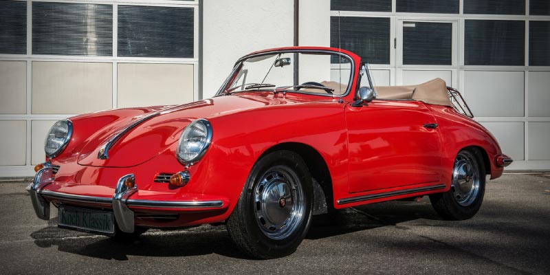 Porsche 356 Cabrio, Bj. 1963, in der Sonderausstellung 'Cabrios der letzten 60 Jahre' in Halle 3