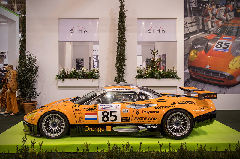 Spyker C8 GT2R auf der Essen Motor Show 2018, S.I.H.A. Sonderausstellung 'Supersportwagen' in Halle 1