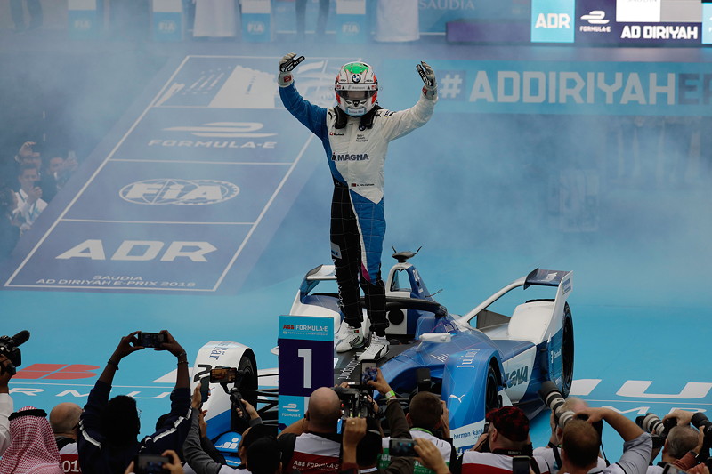 Ad Diriyah (KSA), 15. Dezember 2018. ABB FIA Formula E Championship. Ad Diriyah E-Prix. Sieger Antonio Felix da Costa (PRT).
