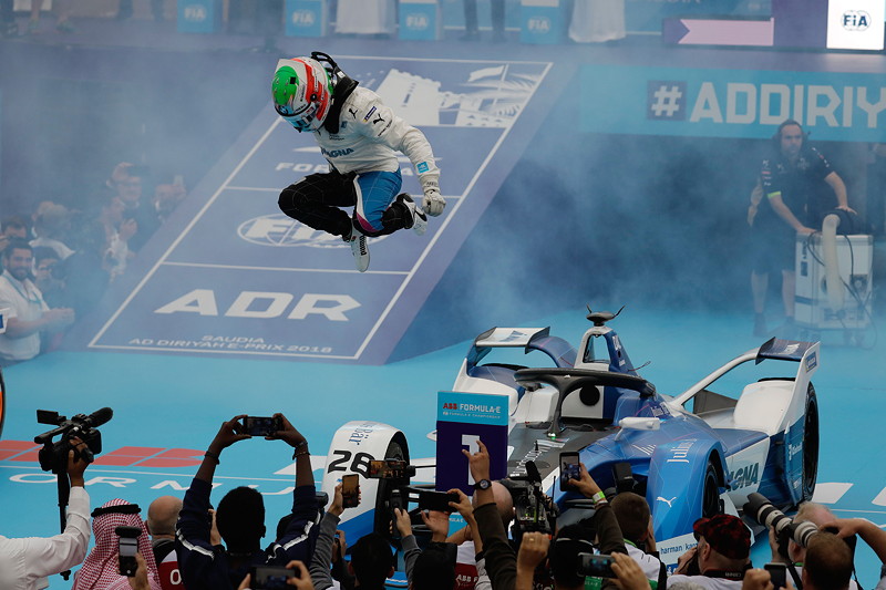 Ad Diriyah (KSA), 15. Dezember 2018. ABB FIA Formula E Championship. Ad Diriyah E-Prix. Sieger Antonio Felix da Costa (PRT).
