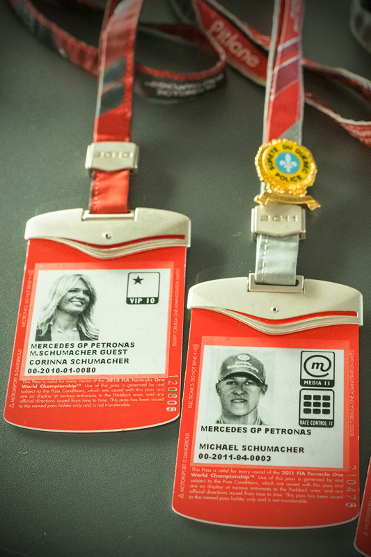 MotorWorld Kln-Rheinland: Zutrittskarten von Michael Schumacher und Frau Corinna