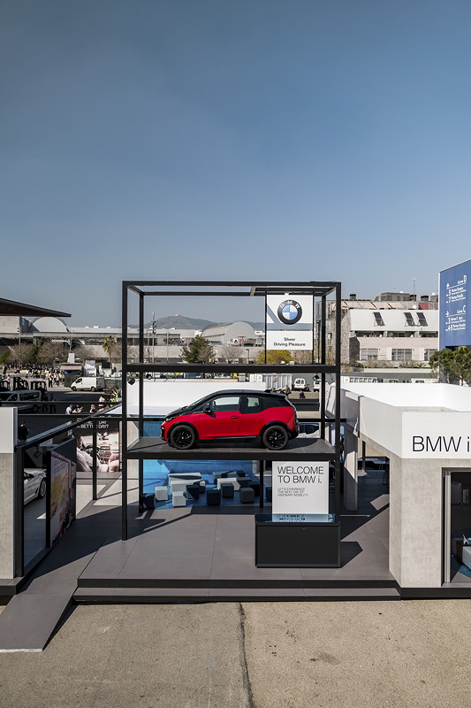 BMW auf dem Mobile World Congress 2018 in Barcelona.
