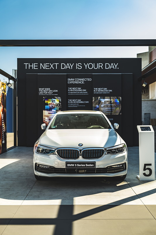 BMW auf dem Mobile World Congress 2018 in Barcelona.