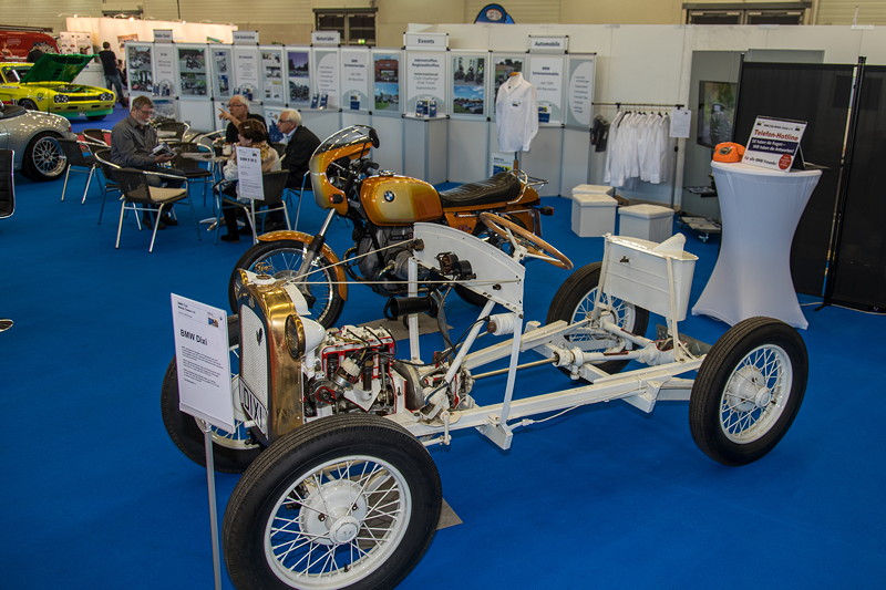 Retro Classics Cologne 2018: BMW Club Mobile Classic e. V., Schnittmodell BMW Dixi