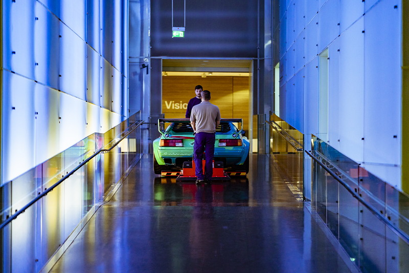 Sonderausstellung im BMW Museum 'BMW Art Cars | How a vision became reality.'Aufbau.