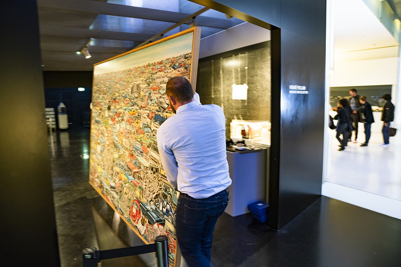 Sonderausstellung im BMW Museum 'BMW Art Cars | How a vision became reality.' Aufbau.