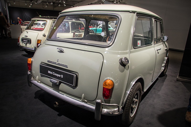 Morris Mini Cooper S 1275, 4-Zylinder-Reihenmotor mit ca. 100 PS bei 7.200 U/Min.