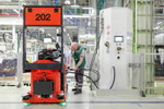 Brennstoffzellen im Einsatz: Mit Wasserstoff betriebene Routenzge im BMW Group Werk Leipzig