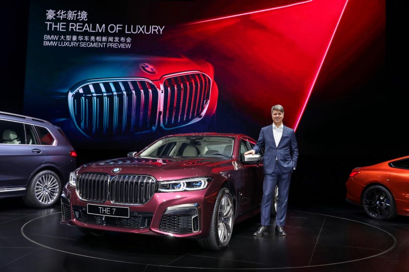 Weltpremiere der neuen BMW 7er Reihe am 16.01.2019 in Shanghai/China. Harald Kr�ger, Vorsitzender des Vorstands der BMW AG.