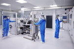 Kompetenzzentrum Batteriezelle: Verdichten der Elektrode in einem Walzwerk