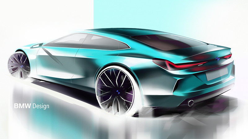 BMW 2er Gran Coupe - Designskizze Exterieur