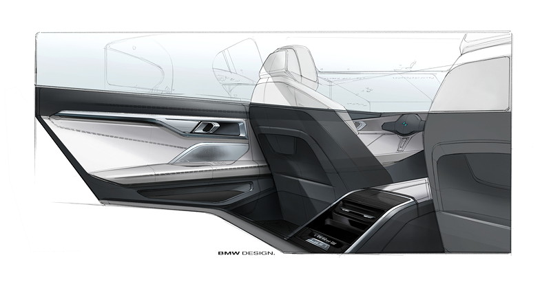 Das neue BMW 8er Gran Coup, Design Skizze