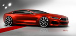 Das neue BMW 8er Gran Coupe, Design Skizze