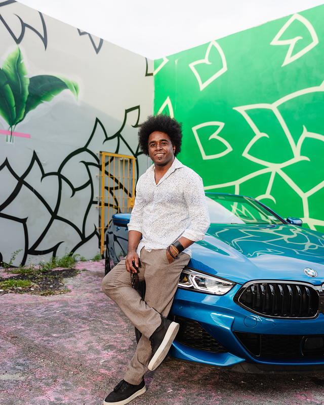 BMW M850i xDrive Cabrio in Miami mit K�nstler Alexandre Arrechea @alexandrearrechea