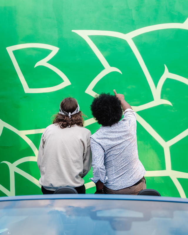 Street Art K�nstler Spencer 'MAR' Guilburt @this_means und K�nstler Alexandre Arrechea @alexandrearrechea