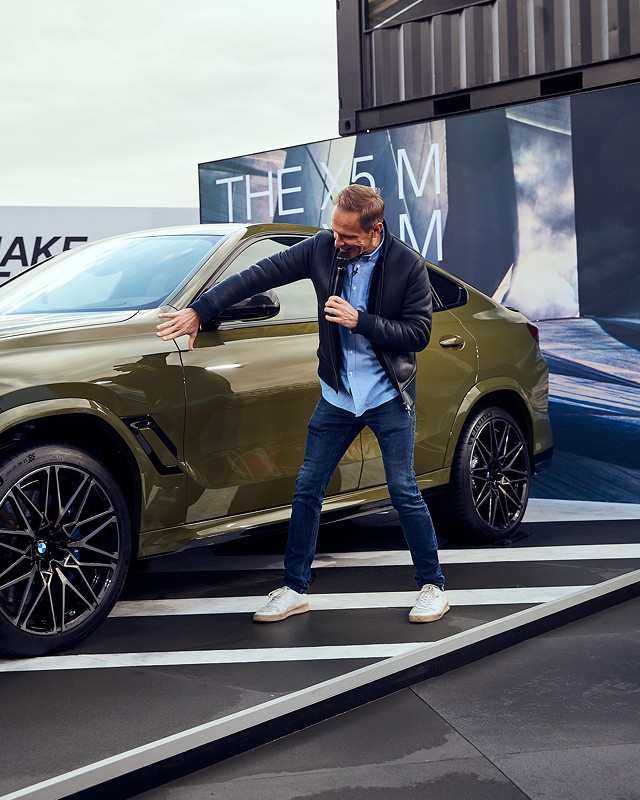 Hockenheim. 5. Oktober 2019. Der neue BMW X6 M Competition, Matthias Malmedie.