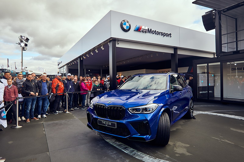 Hockenheim. 5. Oktober 2019. Der neue BMW X5 M Competition.