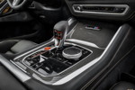 Der neue BMW X6 M Competition (F96). Mittelkonsole mit Automatik-Schalthebel.