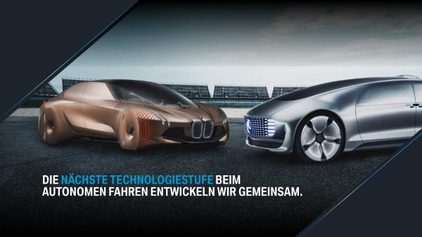 Die nchste Technologiestufe beim autonomen Fahren entwickelen BMW und Daimler gemeinsam.