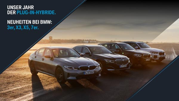 Das Jahr der Plug-In-Hybride. Neuheiten bei BMW: 3er, X3, X5, 7er.