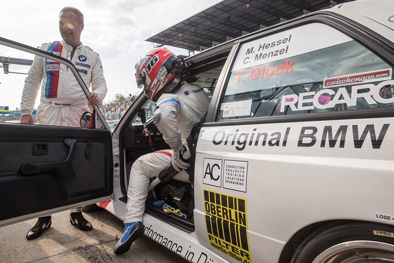 Lausitzring, DTM, 23.- 25.08.2019. BMW Werksfahrer Timo Glock. BMW M3 E30.