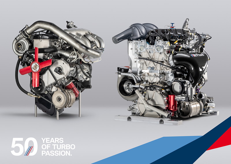 50 years of turbo passion: Vergleich BMW P48 Turbo-Motor/BMW M121 Turbo-Motor.