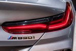 BMW M850i Gran Coupé auf der IAA 2019, Typ-Bezeichnung untehalb der LED Rücklichter.