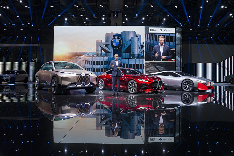 BMW Vorstandsvorsitzender Oliver Zipse bei der BMW Group Pressekonferenz, IAA 2019 in Frankfurt.