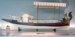 Daimler Motorboot 'Marie', Eigentümer war einst Otto von Bismarck. Bereits 1886 betrieb Daimler Probefahrten auf dem Neckar, 1-Zylinder, 1,5 PS.