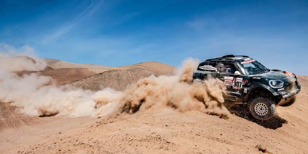 Rallye Dakar 2019, Etappe 5, Nani Roma (ESP), Alex Haro ESP) - MINI John Cooper Works Rally - X-raid MINI John Cooper Works Rally Team, #307
