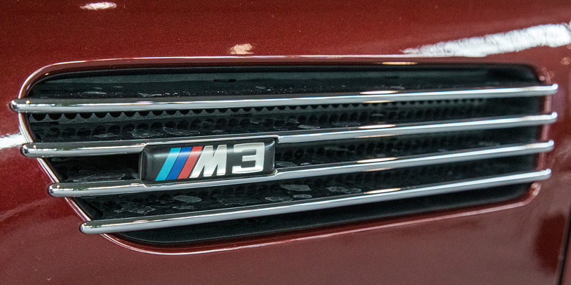 BMW M3 Cabrio, seitliche Kieme mit M3 Schriftzug