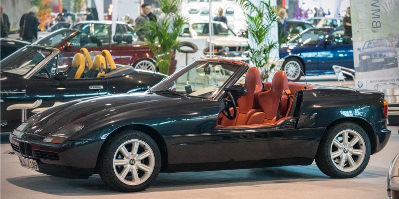 BMW Z1 in Traumschwarz von A. Grssle, ausgestellt vom BMW Z1 Club e.V., Retro Classics in Stuttgart