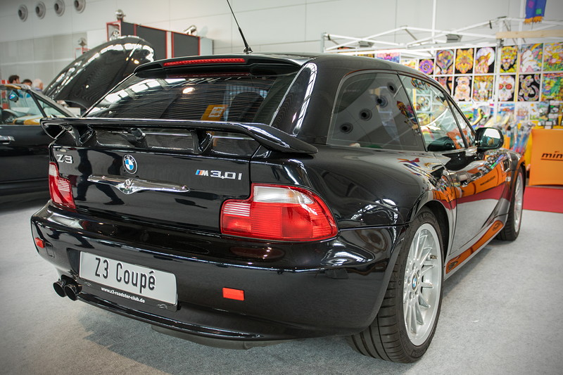 BMW Z3 Coup 3.0i in cosmosschwarz metallic von Christian Beyer, ausgestellt Retro Classics 2019 in Stuttgart