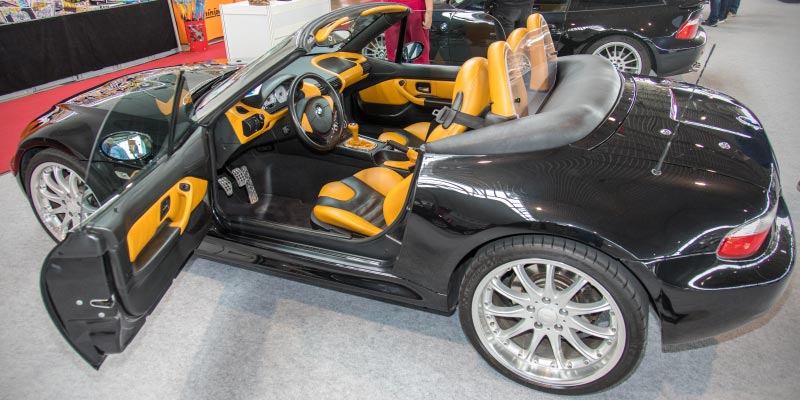 BMW Z3 M roadster in Individual Ausstattung von Jan Kromer, ausgestellt auf der Retro Classics in Stuttgart