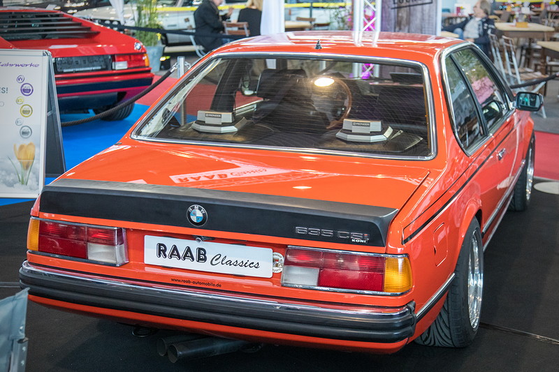 Raab Classics auf der Retro Classics 2019 in Stuttgart: BMW 635 CSi (E24) - angeboten zum Preis von 28.500 Euro