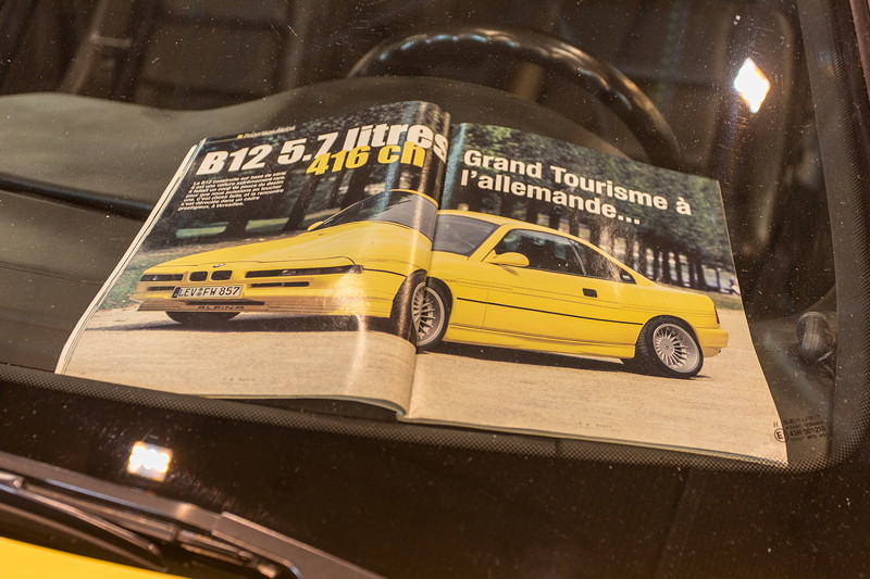 BMW Alpina B12 5,7 (Modell E31), ber das Auto wurde auch mal in einem franzsischem Magazin berichtet.