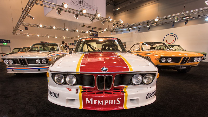 Mint Classics auf der Techno Classica 2019 in Essen mit einer BMW E9 Parade.
