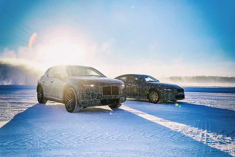 Der BMW iNEXT und der BMW i4 im Winterfahrtest