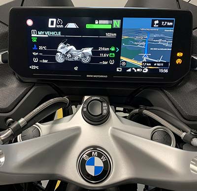 BMW R 1250 RT TFT-Display.