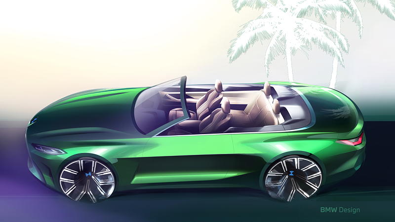 Das neue BMW 4er Cabrio, Designskizze