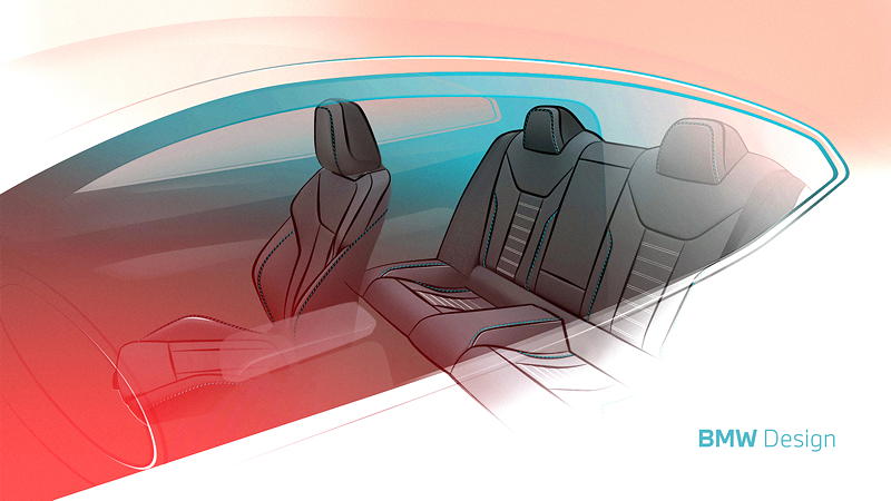 BMW 4er Coup�. Designskizze.