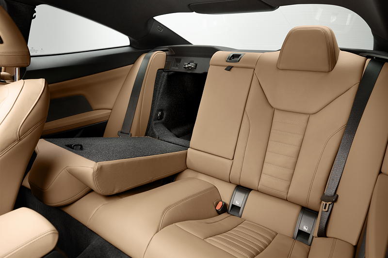 BMW 4er Coup�. Interieur. Sitze im Fond.