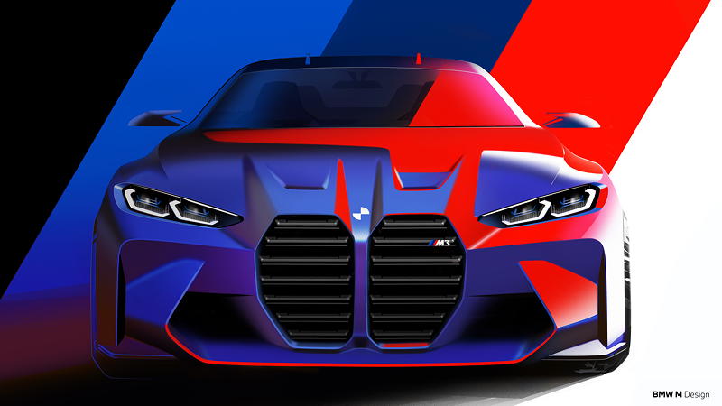 Die neue BMW M3 Limousine - Design Skizze