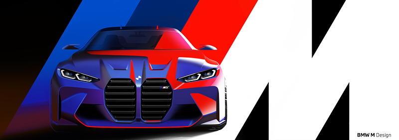 Die neue BMW M3 Limousine - Design Skizze